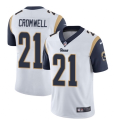 Men's Nike Los Angeles Rams #21 Nolan Cromwell White Vapor Untouchable Limited Player NFL Jersey