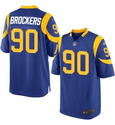 Men's Nike Los Angeles Rams #90 Michael Brockers Game Royal Blue Alternate NFL Jersey