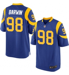 Men's Nike Los Angeles Rams #98 Connor Barwin Game Royal Blue Alternate NFL Jersey