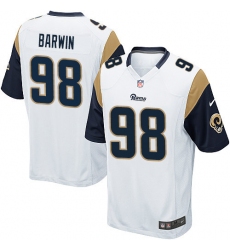 Men's Nike Los Angeles Rams #98 Connor Barwin Game White NFL Jersey