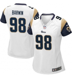 Women's Nike Los Angeles Rams #98 Connor Barwin Game White NFL Jersey