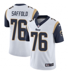Men's Nike Los Angeles Rams #76 Rodger Saffold White Vapor Untouchable Limited Player NFL Jersey