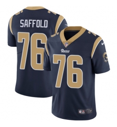 Youth Nike Los Angeles Rams #76 Rodger Saffold Navy Blue Team Color Vapor Untouchable Limited Player NFL Jersey