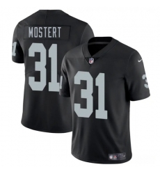Men's Las Vegas Raiders #31 Raheem Mostert Black 2025 Vapor Football Stitched Jersey