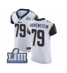 Men's Nike Los Angeles Rams #79 Rob Havenstein White Vapor Untouchable Elite Player Super Bowl LIII Bound NFL Jersey