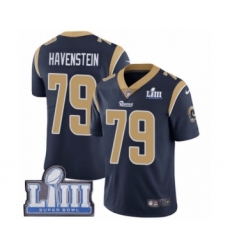 Youth Nike Los Angeles Rams #79 Rob Havenstein Navy Blue Team Color Vapor Untouchable Limited Player Super Bowl LIII Bound NFL Jersey