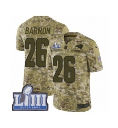 Youth Nike Los Angeles Rams #26 Mark Barron Limited Camo 2018 Salute to Service Super Bowl LIII Bound NFL Jersey