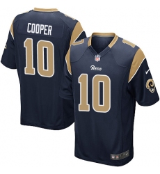 Men's Nike Los Angeles Rams #10 Pharoh Cooper Game Navy Blue Team Color NFL Jersey