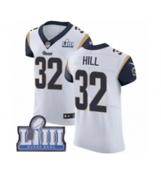 Men's Nike Los Angeles Rams #32 Troy Hill White Vapor Untouchable Elite Player Super Bowl LIII Bound NFL Jersey