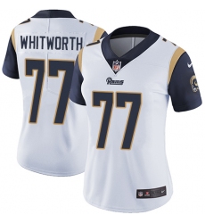 Women's Nike Los Angeles Rams #77 Andrew Whitworth Elite White NFL Jersey