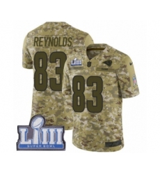 Men's Nike Los Angeles Rams #83 Josh Reynolds Limited Camo 2018 Salute to Service Super Bowl LIII Bound NFL Jersey