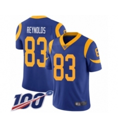Youth Los Angeles Rams #83 Josh Reynolds Royal Blue Alternate Vapor Untouchable Limited Player 100th Season Football Jersey