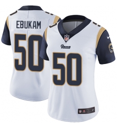 Women's Nike Los Angeles Rams #50 Samson Ebukam Elite White NFL Jersey