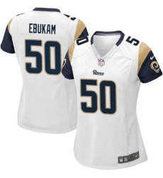 Women's Nike Los Angeles Rams #50 Samson Ebukam Game White NFL Jersey