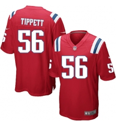 Men's Nike New England Patriots #56 Andre Tippett Game Red Alternate NFL Jersey