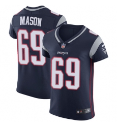 Men's Nike New England Patriots #69 Shaq Mason Navy Blue Team Color Vapor Untouchable Elite Player NFL Jersey
