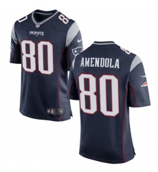 Men's Nike New England Patriots #80 Danny Amendola Game Navy Blue Team Color NFL Jersey