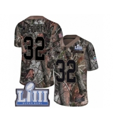 Youth Nike New England Patriots #32 Devin McCourty Camo Untouchable Limited Super Bowl LIII Bound NFL Jersey