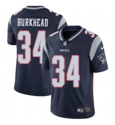 Men's Nike New England Patriots #34 Rex Burkhead Navy Blue Team Color Vapor Untouchable Limited Player NFL Jersey