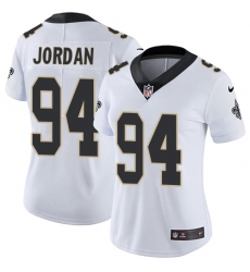 Women's Nike New Orleans Saints #94 Cameron Jordan Elite White NFL Jersey