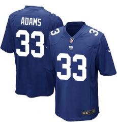 Men's Nike New York Giants #33 Andrew Adams Game Royal Blue Team Color NFL Jersey