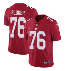 Youth Nike New York Giants #76 D.J. Fluker Red Alternate Vapor Untouchable Limited Player NFL Jersey