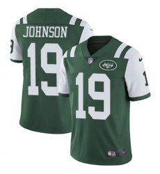 Youth Nike New York Jets #19 Keyshawn Johnson Elite Green Team Color NFL Jersey