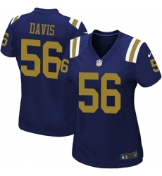 Women's Nike New York Jets #56 DeMario Davis Game Navy Blue Alternate NFL Jersey