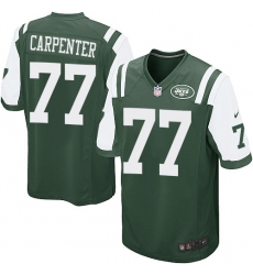 Men's Nike New York Jets #77 James Carpenter Game Green Team Color NFL Jersey