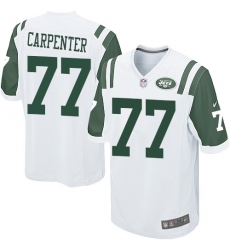 Men's Nike New York Jets #77 James Carpenter Game White NFL Jersey