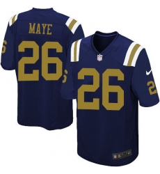 Men's Nike New York Jets #26 Marcus Maye Game Navy Blue Alternate NFL Jersey