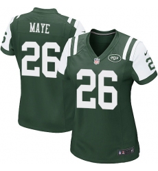 Women's Nike New York Jets #26 Marcus Maye Game Green Team Color NFL Jersey