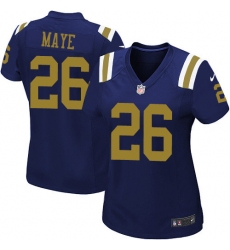 Women's Nike New York Jets #26 Marcus Maye Game Navy Blue Alternate NFL Jersey