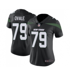 Women's New York Jets #79 Brent Qvale Black Alternate Vapor Untouchable Limited Player Football Jersey