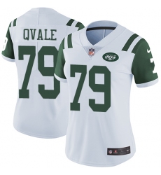 Women's Nike New York Jets #79 Brent Qvale White Vapor Untouchable Limited Player NFL Jersey