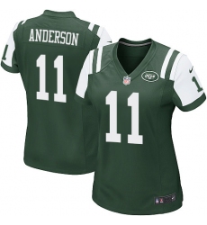 Women's Nike New York Jets #11 Robby Anderson Game Green Team Color NFL Jersey