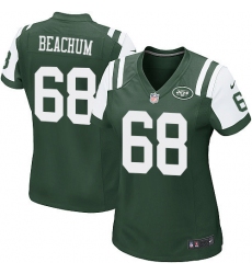 Women's Nike New York Jets #68 Kelvin Beachum Game Green Team Color NFL Jersey