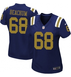 Women's Nike New York Jets #68 Kelvin Beachum Game Navy Blue Alternate NFL Jersey