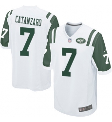 Men's Nike New York Jets #7 Chandler Catanzaro Game White NFL Jersey