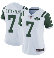 Women's Nike New York Jets #7 Chandler Catanzaro Elite White NFL Jersey