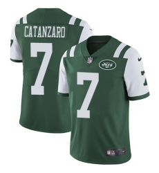 Youth Nike New York Jets #7 Chandler Catanzaro Elite Green Team Color NFL Jersey