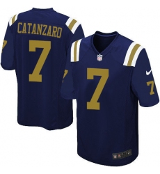 Youth Nike New York Jets #7 Chandler Catanzaro Elite Navy Blue Alternate NFL Jersey
