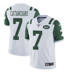 Youth Nike New York Jets #7 Chandler Catanzaro Elite White NFL Jersey