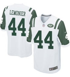 Men's Nike New York Jets #44 Corey Lemonier Game White NFL Jersey
