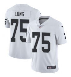Youth Nike Oakland Raiders #75 Howie Long Elite White NFL Jersey