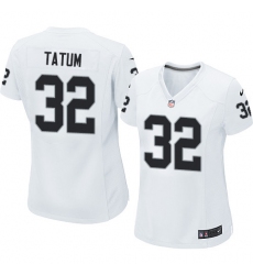 Women's Nike Oakland Raiders #32 Jack Tatum Game White NFL Jersey