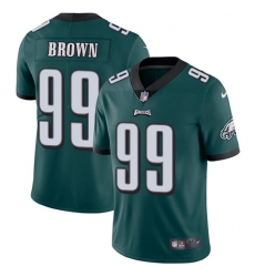 Youth Nike Philadelphia Eagles #99 Jerome Brown Midnight Green Team Color Vapor Untouchable Limited Player NFL Jersey