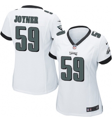 Women's Nike Philadelphia Eagles #59 Seth Joyner Game White NFL Jersey