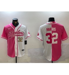 Men's Pittsburgh Steelers #32 Franco Harris Franco Harris Franco Harris 2024 Arctic Red White Salute To Service Stitched Baseball Jersey