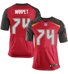 Men's Nike Tampa Bay Buccaneers #74 Ali Marpet Elite Red Team Color NFL Jersey